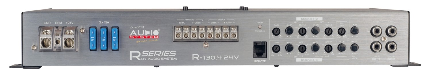 Car Hifi Endstufe 4-Kanal Audio System R-130.4 24V im Test, Bild 3