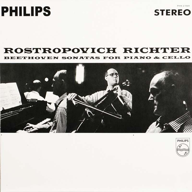 Schallplatte Svjatoslav Richter und Mrstislav Rostropowitsch – Beethoven: Sonaten f&uuml;r Klavier und Cello (Philips / Speakers Corner) im Test, Bild 1